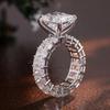 Anillo Geométrico Popular Exagerado de Celebridad Cao Shi para Mujer, Accesorios a Juego para Vestido de Banquete, Lujo Accesible de Moda con Diseño Cuadrado