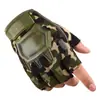 Guantes Tácticos de Medio Dedo para Ciclismo al Aire Libre Antideslizantes Resistentes al Desgaste Protectores para Aficionados Militares Entrenamiento Fitness Guantes sin Dedos para Pantalla Táctil