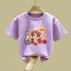 Camiseta de Verano para Niños Mayores, Camiseta de Manga Corta para Niñas, Nuevo Modelo Verano 2026, Top Delgado de Algodón Puro