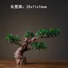 Nuevo Estilo Chino Planta Verde Ciprés Pino de Bienvenida Bonsái Árbol Falso Entrada Sala de Estar Oficina Hotel Decoración Suave Adornos