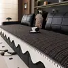 Cojín Antideslizante de Chenilla para Sofá, apto para todas las estaciones, modelo nuevo simple moderno de alta gama, funda de cojín para asiento, antiarañazos de gato