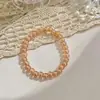 Pulsera de cuentas de cristal anti-abrasión y anti-rayaduras de alta calidad de 8MM color champán no cambia de color pulsera anti-cristal venta al por mayor de fábrica