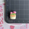 Animal Lindo Planta con Maceta Flores Resina Accesorios Pasador Accesorios para el Cabello Zapato con Agujero Hebilla Joyería Decorativa Hecha a Mano Material