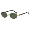 Gafas de Sol Europeas y Americanas de Nuevo Estilo Poligonales con Forma de Sardina y Marco Delgado, Simples y Elegantes, Disponibles en Múltiples Colores, Gafas de Sol Clásicas y Versátiles