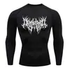 Teum Export Camiseta de Manga Corta con Cuello Redondo Estampada de Secado Rápido de Compresión para Hombre Y2K Ropa Interior Base para Correr Entrenamiento de Fitness Body