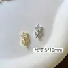 Novas Decorações de Diamante para Unhas, Zircônia Super Brilhante Tulipa Laço Coroa Flor de Trevo de Quatro Folhas Oca Acessórios para Unhas DIY