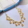 Colar de Safira Amarela Natural Amazonense Transfronteiriço Prata S925 Pedra Principal 3*4 Joia de Luxo Venda Direta da Fábrica