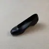 Colección otoñal 2026 con estilo coreano: Mocasines planos elegantes y versátiles de punta redonda y tacón bajo para mujer, perfectos para el trayecto al trabajo.