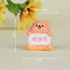 Enfeites de Micro Paisagem, Desenhos Animados Criativos, Animais Fofos, Acessórios, Enfeites de Mesa para Casa de Bonecas