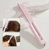 Pente de Cabelo Dobrável para Uso Doméstico, Pente Modelador em V para Cabelos Volumosos, Pente de Cabelo Multifuncional para Estudantes em Dormitórios, Pente Modelador de Cabelo com Coroa Alta