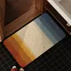 Tapete de Chão de Linho Retrô Americano Absorvente de Água Antiderrapante Resistente ao Desgaste Tapete para Pés Sala de Estar Banheiro Quarto Entrada Tapete de Chão Venda por Atacado