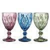 Venta al por mayor de fábrica Copa de vino de vidrio coloreado de estilo nórdico europeo Copa gruesa Copa de vino vintage Juego de vino de comercio exterior