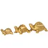 Enfeite de Tartaruga de Cobre, Tartaruga de Latão da Longevidade, Miniatura de Tartaruga de Cobre para Festa de Aniversário, Animal Tartaruga Pisoteada para Aniversário