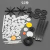 Juego de engranajes de plástico, engranaje de transmisión de juguete, módulo 0.5, engranaje de conexión para motor, accesorios hechos a mano para bricolaje