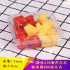 Caja de fruta desechable de plástico para cortar fruta fresca, redonda, transparente, cubierta, para embalaje de ensalada de frutas