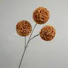 3 cabezas de flores artificiales de bola de nieve de la suerte, un ramo para arreglos florales de boda, decoraciones de hortensias y accesorios para crear exhibiciones escénicas