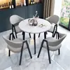 Mesa y sillas de negociación juego cafetería tienda de té de leche mesa casual mesa y sillas de comedor para apartamento pequeño recepción de tienda mesa redonda pequeña