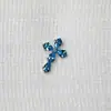 Pendientes de Aleación de Titanio F136 Forma de Gota de Agua Zirconio Cruz G23 Titanio Zirconio 5A Clavo de Nariz Pantalla de Oreja Clavo de Hélice de Oreja Clavo de Labio Cabeza