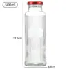 Garrafas de Bebida Personalizadas Sabor Bingo de Verão, Garrafas de Leite com Agar-Agar, Garrafas de Vidro para Sopa de Goma de Pêssego e Fungo Branco Resistentes a Altas Temperaturas