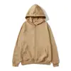Comercio exterior transfronterizo suéter cárdigan con cremallera para hombre y mujer suéter con capucha color liso top deportivo otoño e invierno