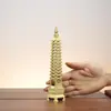 Ornamento da Torre Wenchang de Latão, Modelos de Nove e Treze Andares, Banhado a Ouro, para Sala de Estar e Escritório, Artesanato para Presente, Venda por Atacado do Fabricante