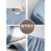 Traje térmico de terciopelo cepillado para hombre con forro polar, engrosado, cuello redondo, ropa interior larga para invierno