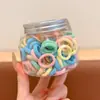Goma Negra Desechable para el Cabello Banda Elástica Alta Elasticidad Anillo para el Cabello Infantil Accesorio para el Cabello para Niñas