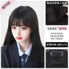 Pieza de peluca de flequillo para mujer para anime y manga, flequillo liso para caras redondas, falso completo de cabello real sin costuras, flequillo grueso para la línea del cabello de la frente