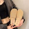 Malla Plana Moda Ropa Exterior Puntera Plateada Zapatillas Medias Zapatillas Zapatos de Mujer 2025 Nuevas Sandalias de Verano de Suela Blanda
