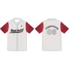 Uniforme de Softbol com Botões Frontais e Gola V Estampado Digital Uniforme de Baseball Tendência para Comércio Exterior Camiseta Sublimada Camisa de Baseball
