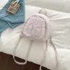Mochila de Orejas de Conejo de Lunares Estilo Coreano con Encaje de Estrellas para Estudiantes Mujeres, Gran Capacidad, Mochila Pequeña Linda y Elegante para el Trayecto