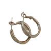 Aretes Redondos Asimétricos de Aguja de Plata, Estilo Sencillo y Fresco, Aretes de Moda Europeos y Americanos, Lujo Accesible y Aretes de Gama Alta para Mujeres