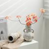 Shumen Vintage Estilo Sedoso Cerâmica Decoração Vaso de Flores Secas Entrada Sala de Estar Pousada Ornamentos de Flores Luxo Leve de Alta Qualidade