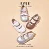 Zapatos de una sola pieza poco profundos estilo dulce francés para niña, nuevo estilo primavera 2026, zapatos de princesa, zapatos para bebé con suela suave y velcro