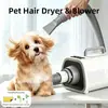 Secador de Pelo para Mascotas para Uso Doméstico, Secado y Protección de Alto Poder para Gatos y Perros Grandes, Secador y Soplador de Agua Especializado para Tiendas de Mascotas