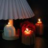 Molde de silicona para vela de queso variedad Zhongcheng DIY yeso ins Viento expansión piedra de incienso aromaterapia molde para vela molde para portavelas