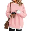 Moda Otoño e Invierno 2026 Nueva Moda Femenina Transfronteriza Europea y Americana Sudadera Cómoda Casual Cuello Redondo Holgada Falsa de Dos Piezas Manga Larga