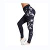 Leggings de Yoga Fitness Running XY999, Transpirables, Estampado de Base Multicolor, Cadera de Burbuja, Cruzados