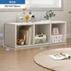 Gabinete de celosía partition de mesita de noche semi-cerrado gabinete de almacenamiento de dormitorio estante de almacenamiento de estantería de mesita de noche almacenamiento de extremo de cama de piso ocho compartimentos