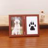 Porta-retratos de madeira com pegadas de animais de estimação transfronteiriço mesa 67 polegadas pegadas de mãos de bebê DIY presentes comemorativos atacado