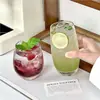 Vaso de vidrio para beber Libby's, diseño de nicho con patrón de nubes, vaso para whisky con bola de hielo, taza de café, vaso para jugo de uso doméstico