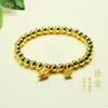 Pulsera de Doble Felicidad Chapada en Oro Ai Yu Pulsera de Semilla de Loto Vaina de Loto Joyería de Moda Transmisión en Vivo Suministro Mayorista S6032908