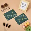 Sobres de Lujo de Colores con Estampado Dorado, Papel de Carta Personalizado, Tarjetas de Felicitación, Impresión en Relieve, Logotipo, Postales, Juegos de Invitación