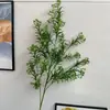 2026 Nuevo Modelo Plantas Verdes Artificiales Hierba de Espárrago Asparagus Asparaginea Decoración de Boda Flores Falsas Verdes Paisajismo Fotografía Plantas Verdes Estilo Bosque
