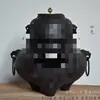 Estufa de viento cara de fantasma Tetera de hierro fundido Estufa de carbón Tetera de viento Estufa de té Tetera de hierro Estufa de aislamiento Recipiente para fuego Carbón de oliva Carbono de oliva