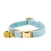 Collar de Campana de Felpa para Gato Mascota al por Mayor Collar Grabado Láser Collar para Cuello de Gato Mascota Collar para Gato