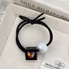 Corea del Sur Nuevo Estilo Alta Calidad Elegante Amor Brillo Flor Cuerda para el Cabello Simple Versátil Payon Cuerda para la Cabeza Tendón de Goma Accesorios para el Cabello