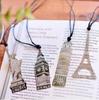 Papelaria Criativa Marcadores de Metal Torre de Ferro Retrô Europeu e Americano Marcadores Criativos e Bonitos 4 Opções