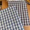 Tejido de algodón 100% teñido en hilo, tejido a cuadros de algodón puro teñido en hilo de color contrastante vintage, tejido para ropa infantil, bolsos y artículos para mascotas