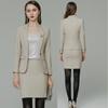 Traje de alta calidad Traje Albaricoque Unisex Ropa de Negocios Traje Profesional Femenino Recepción de Hotel Maquillador Ropa de Trabajo